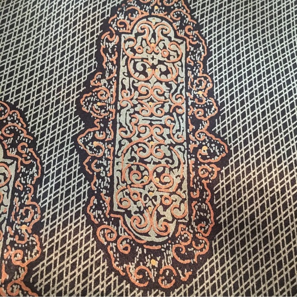 Vintage* (90’s) Della Roufogali blouse with matching scarf size 12 - Picture 9 of 12